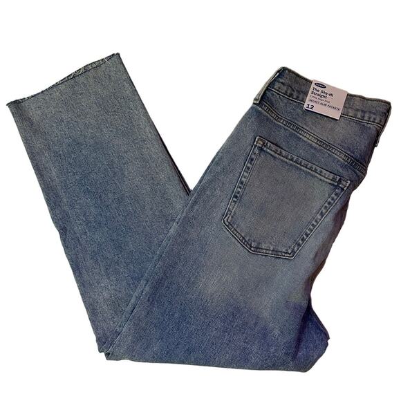 Old Navy Women's Straight Extra High Rise Jeans Size 12 - Picture 2 of 10